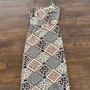 CIDER Floral Patchwork Dress